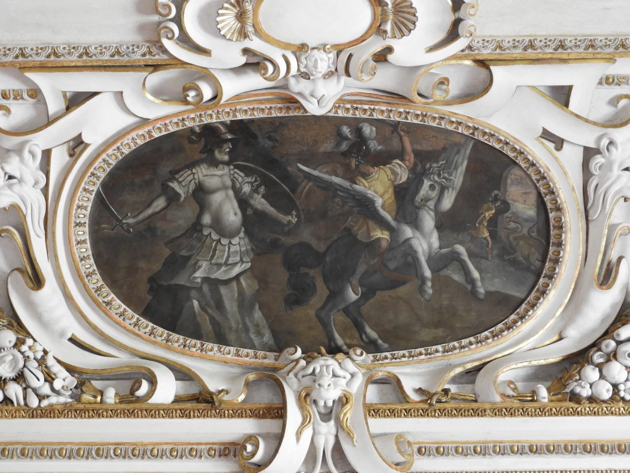 Atlante e' trasformato in montagna - dettaglio, Mantova